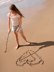 Abercrombie & Fitch Blue High Rise Relaxed Denim Shorts - Image 2 of 6