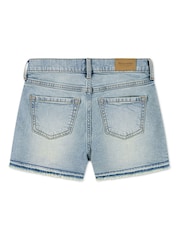Abercrombie & Fitch Blue High Rise Relaxed Denim Shorts - Image 4 of 6