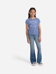 Abercrombie & Fitch Blue Ruched Short Sleeve T-Shirt - Image 3 of 7