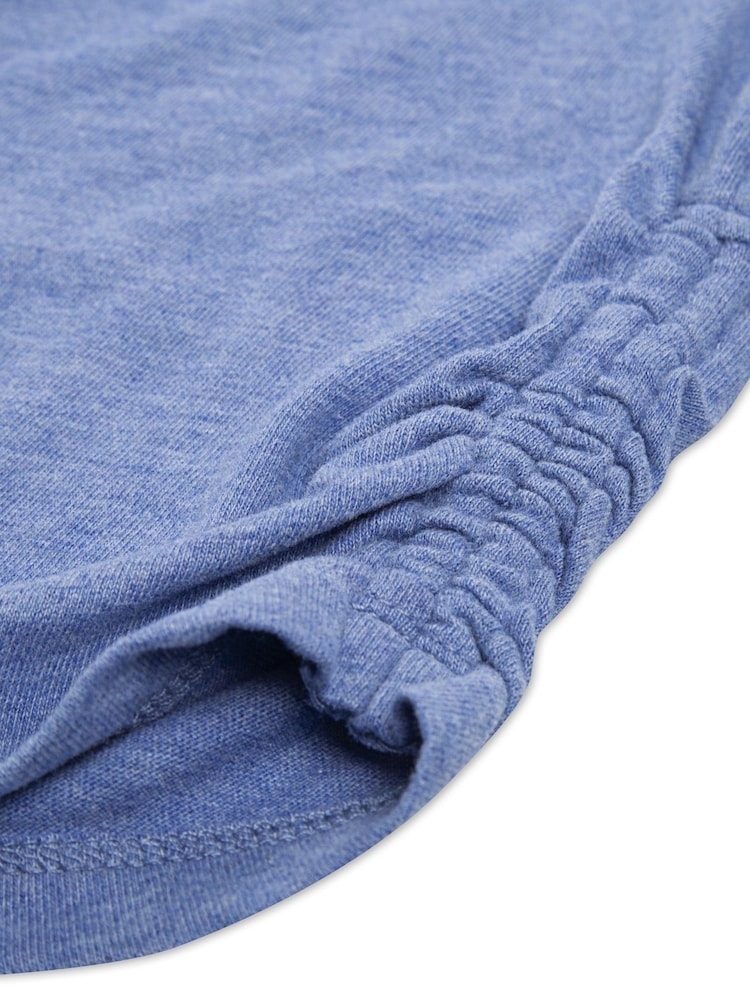 Abercrombie & Fitch Blue Ruched Short Sleeve T-Shirt - Image 7 of 7 Abercrombie & Fitch Blue Ruched Short Sleeve T-Shirt - Image 7 of 7