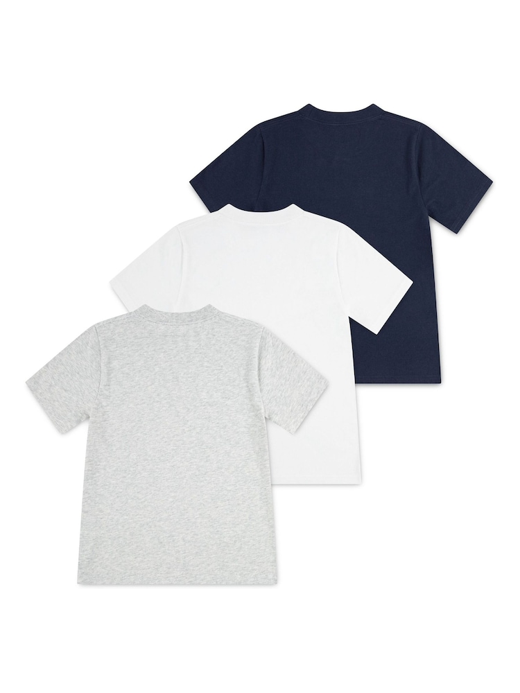 Sininen - Abercrombie & Fitch Logo Short Sleeve T-Shirts 3 Pack - Kuva 2 / 5