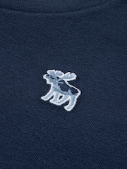 Sininen - Abercrombie & Fitch Logo Short Sleeve T-Shirts 3 Pack - Kuva 3 / 5