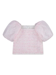 Abercrombie & Fitch Emerson Organza Puff Sleeve Top - Slika 1 od 3