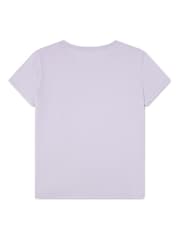 Abercrombie & Fitch Purple Ice Cream Sundae Graphic Side Knot Shorts Sleeve T-Shirt - Image 2 of 4