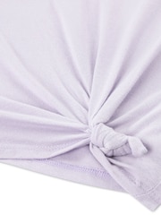 Abercrombie & Fitch Purple Ice Cream Sundae Graphic Side Knot Shorts Sleeve T-Shirt - Image 3 of 4