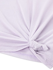 Abercrombie & Fitch Purple Ice Cream Sundae Graphic Side Knot Shorts Sleeve T-Shirt - Image 4 of 4