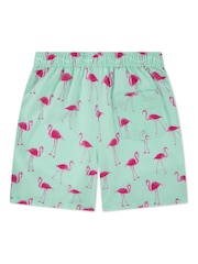 Grün - Abercrombie & Fitch Printed Swim Shorts - Bild 2 von 4