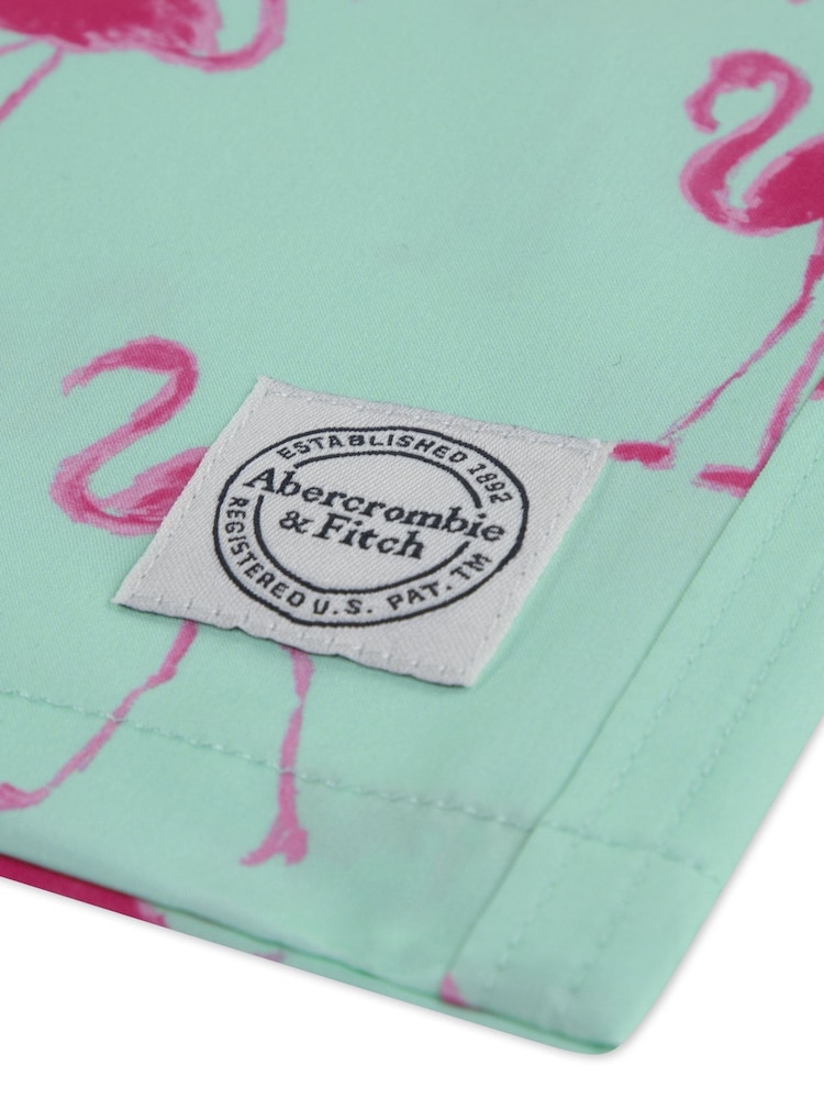 Grün - Abercrombie & Fitch Printed Swim Shorts - Bild 4 von 4