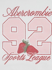 Abercrombie & Fitch Strawberry Fruit Sports Graphic Logo Hoodie - Image 3 de 5
