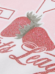 Abercrombie & Fitch Strawberry Fruit Sports Graphic Logo Hoodie - Image 4 de 5