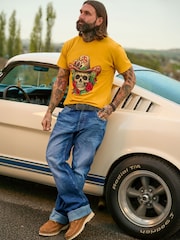 Joe Browns Yellow Always The Player T-Shirt - Image 6 of 7