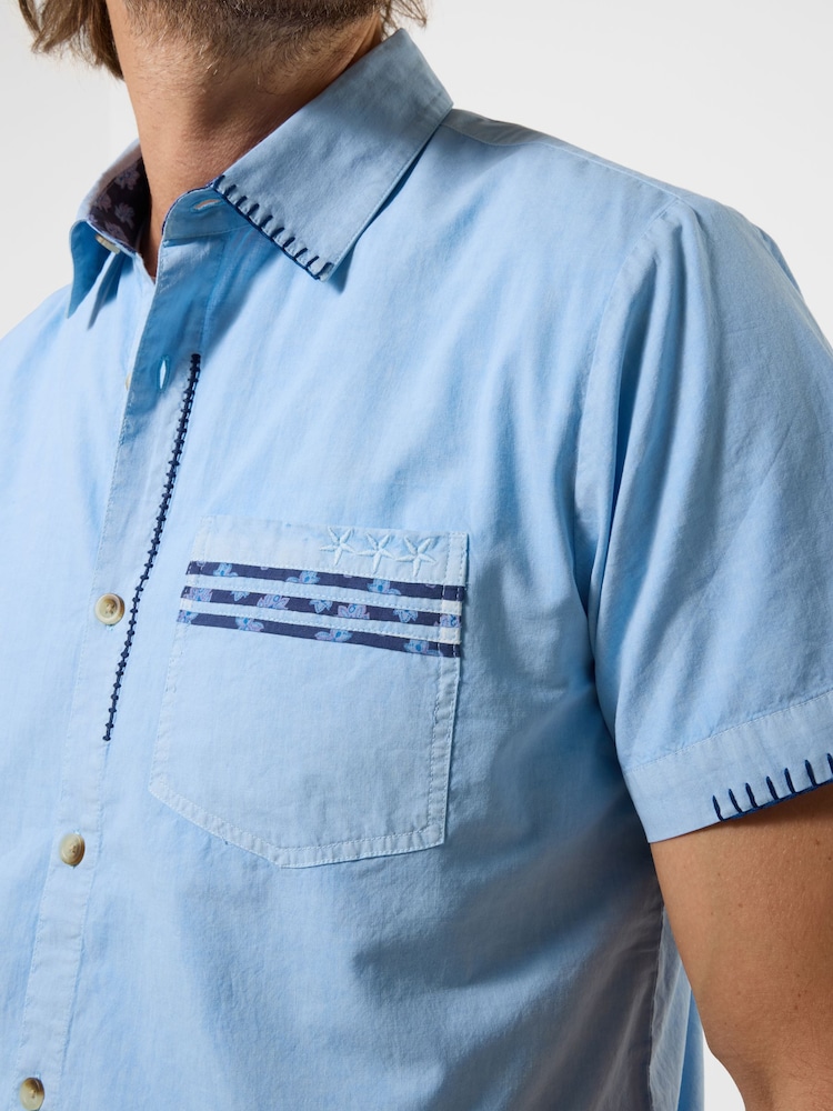 Joe Browns Blue Carefree Customised Shirt - Image 2 of 5