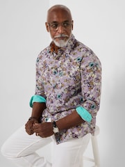 Joe Browns Purple Delightful Delicate Floral Shirt - Image 1 of 5