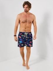 Joe Browns Blue Fishing For Compliments Swim Shorts - Image 3 of 5