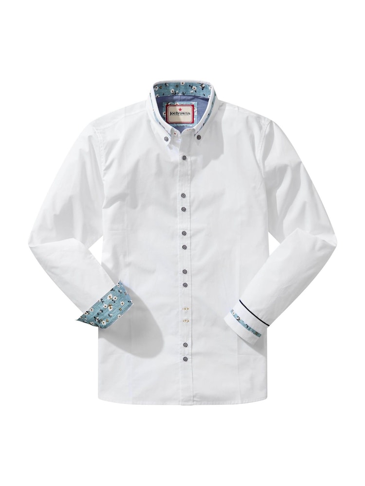 Joe Browns White Cool Collar Smart Shirt - Image 5 of 5 Joe Browns White Cool Collar Smart Shirt - Image 5 of 5