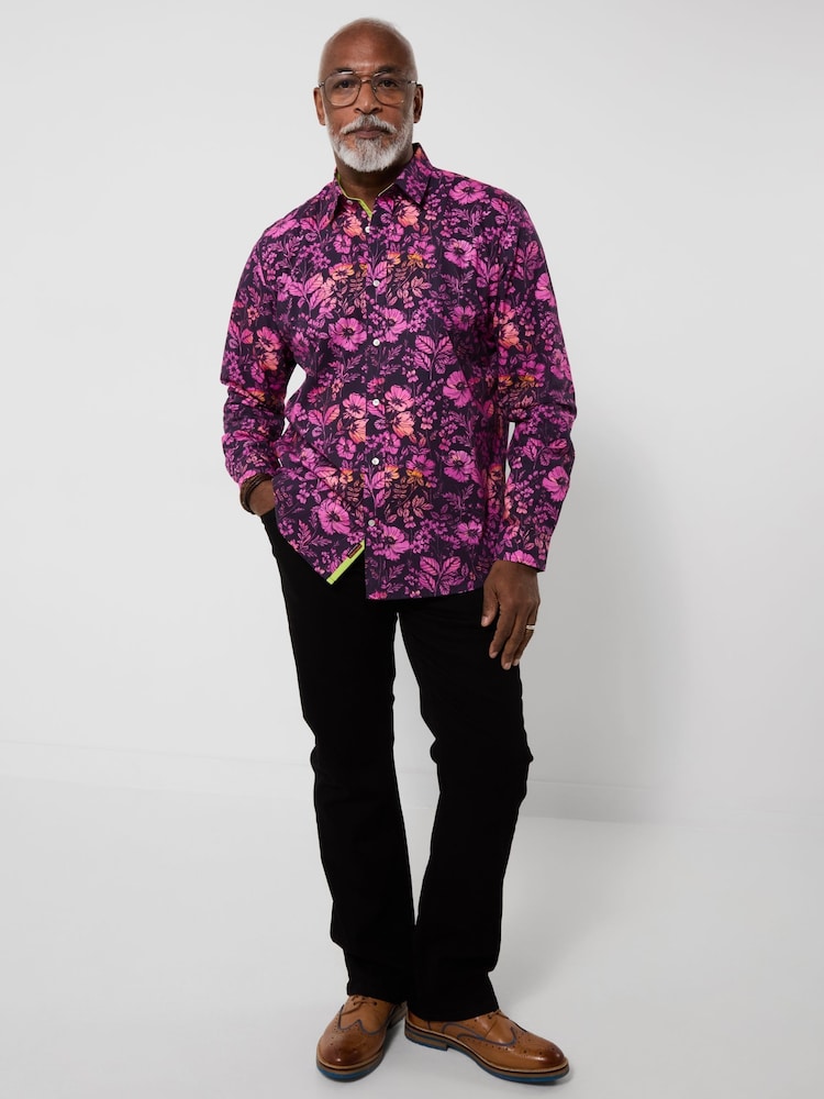 Joe Browns Pink Ombre Floral Shirt - Image 2 of 7
