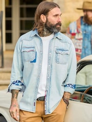 Joe Browns Blue Customised Denim Shirt - Image 1 of 9