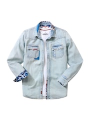 Joe Browns Blue Customised Denim Shirt - Image 9 of 9