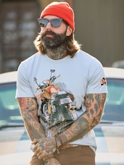 Joe Browns Grey Painterly Bike T-Shirts - Image 6 of 7