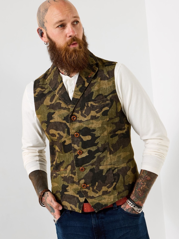Joe Browns Cool In Camo Waistcoat - Εικόνα 2 του 9