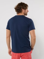 Joe Browns Blue Drippy Tiger T-Shirt - Image 4 of 5