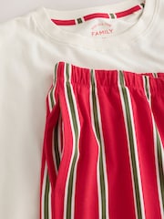 Ecru Happy Holidays Matching Family Christmas Short Sleeve Pyjamas - Image 9 of 10