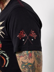 Joe Browns Black Elevated Tiger T-Shirt - Image 6 of 7