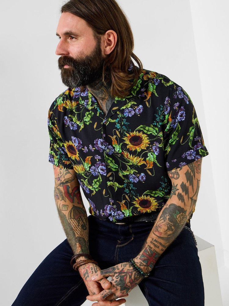 Joe Browns Black Sensational Sunflower Shirt - Image 1 of 6