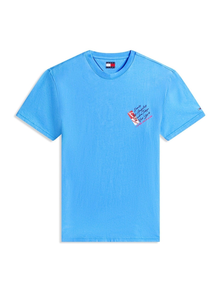 Blue Twilight - Camiseta de punto con logo en la espalda Signature de Tommy Jeans - Imagen 5 de 5