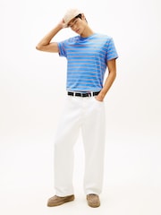 Tommy Jeans Flag Stripe Jersey T-Shirt - Image 2 of 5