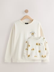 Cream - Hamish The Highland Cow Mama & Mini Matching Sweatshirts - Imaginea 5 din 7