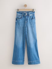 أزرق/أسود - High Rise Stretch Wide Leg Jeans 2 Pack - صورة 9 من 11
