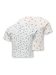 Only Kids Printed Short Sleeve T-Shirts 2 Pack - Image 2 of 2