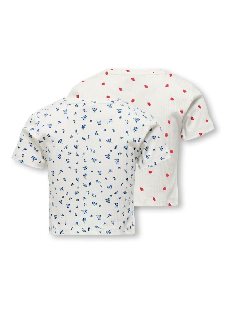 Only Kids Printed Short Sleeve T-Shirts 2 Pack - Image 2 of 2