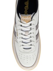Gola White Hawk Leather Lace-Up Trainers - Image 4 of 4