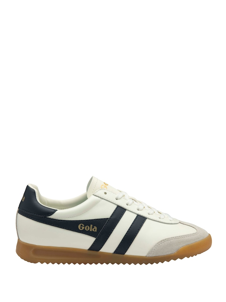 Gola White Torpedo Leather Lace-Up Trainers - Image 1 of 4 Gola White Torpedo Leather Lace-Up Trainers - Image 1 of 4