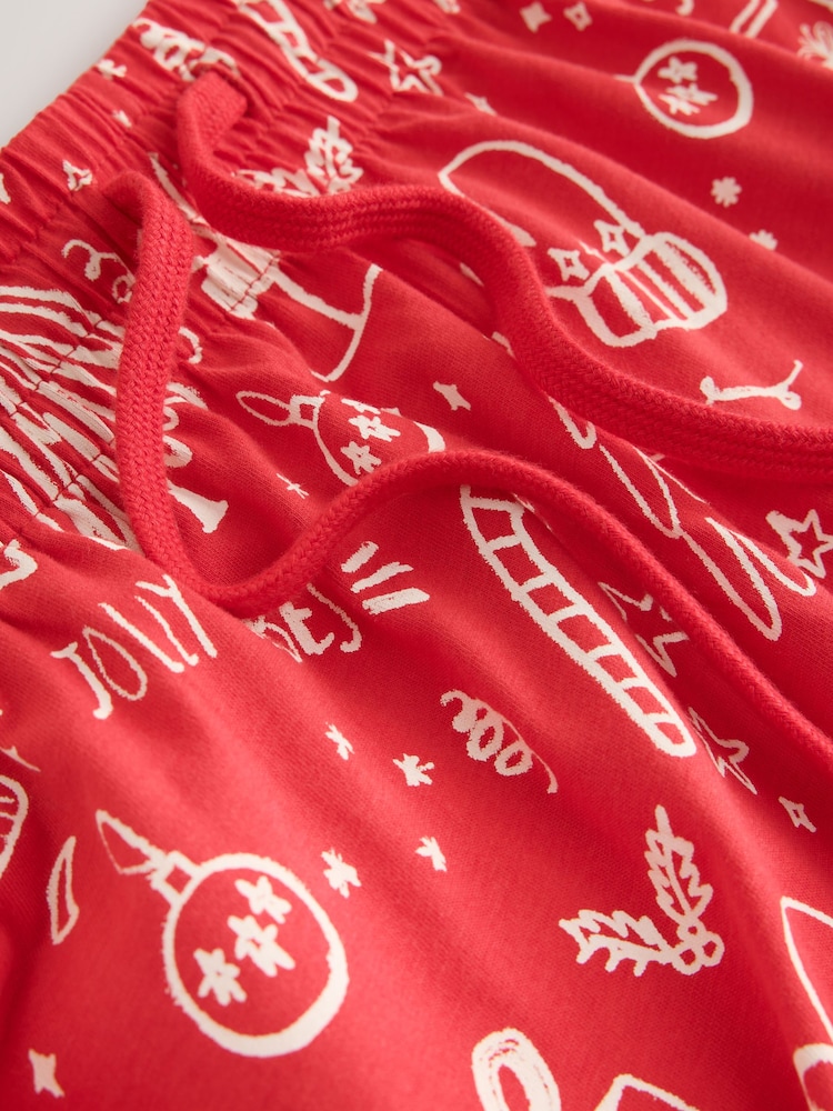Red Jolly Vibes Matching Family Christmas Long Sleeve Pyjamas - Image 5 of 5
