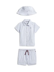 Tommy Hilfiger Blue Ithaca Stripe Three-Piece Outfit Gift Box - Image 1 of 3