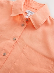 Rose pêche - Chemise à manches longues N. Premium en lin 100% - Image 7 de 7