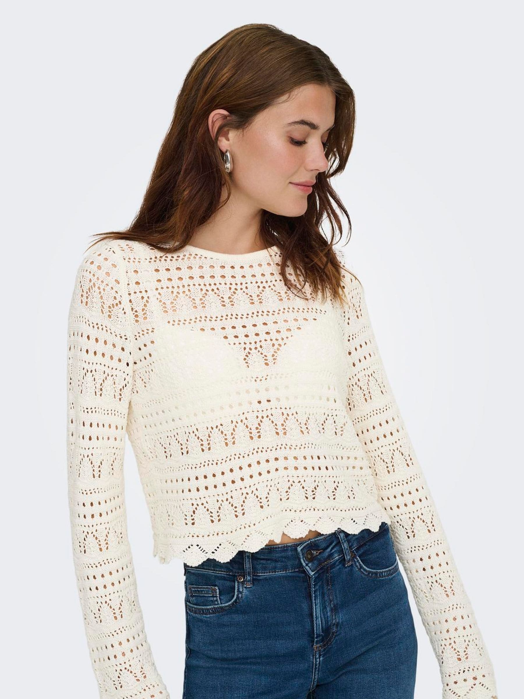 Only Beige Woman Sweater Elke Life - Image 2