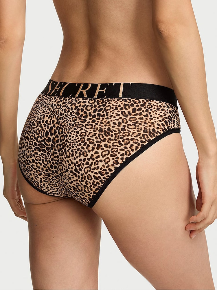 Victoria's Secret Leopard Brown Hipster Exploded Logo Knickers - Image 2 of 2 Victoria's Secret Leopard Brown Hipster Exploded Logo Knickers - Image 2 of 2
