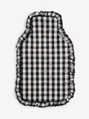 Monochrome Gingham Heart Hot Water Bottle - Image 4 of 5