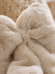 Natural Faux Fur Bow Hottie - Image 2 of 6
