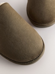 Khakigrün - Mikro-Veloursleder-Slipper - Bild 5 von 7