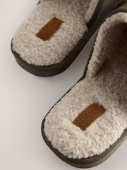 Khakigrün - Mikro-Veloursleder-Slipper - Bild 6 von 7