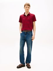 Tommy Hilfiger Red Stripe Jersey Polo Shirt - Image 2 of 5