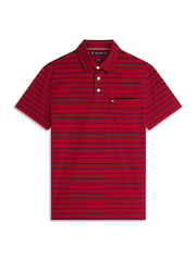 Tommy Hilfiger Red Stripe Jersey Polo Shirt - Image 5 of 5
