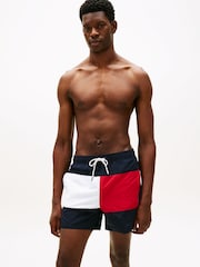 Tommy Hilfiger Classic Colour-Blocked Mid Length Swim Shorts - Image 1 of 5