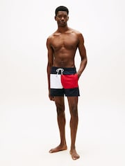 Tommy Hilfiger Classic Colour-Blocked Mid Length Swim Shorts - Image 2 of 5