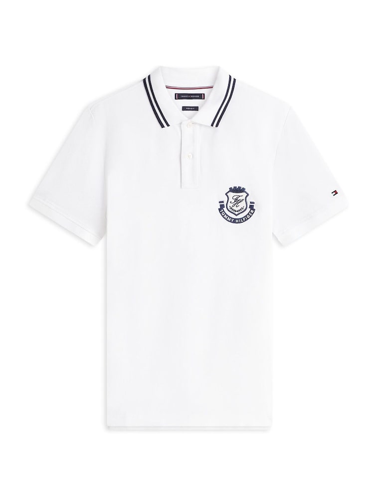 Tommy Hilfiger Regular Fit Crest Appliqué Polo Shirt - Slika 5 iz 5
